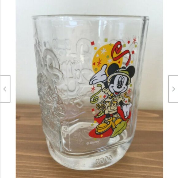 Disney World Animal Kingdom Safari Mickey Mouse Glass McDonald's 2000 + Magnet - Picture 3 of 11